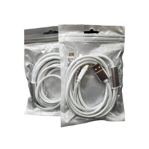 CABLE MULTIPLE USB IPHONE, MICRO, TIPO C GRIS 1.2MT