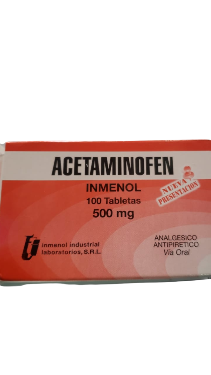 Acetaminofén Tabletas 500mg dt.