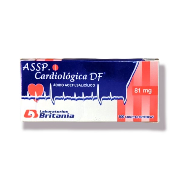 Aspirina cardiológica 81MG tabletas dt