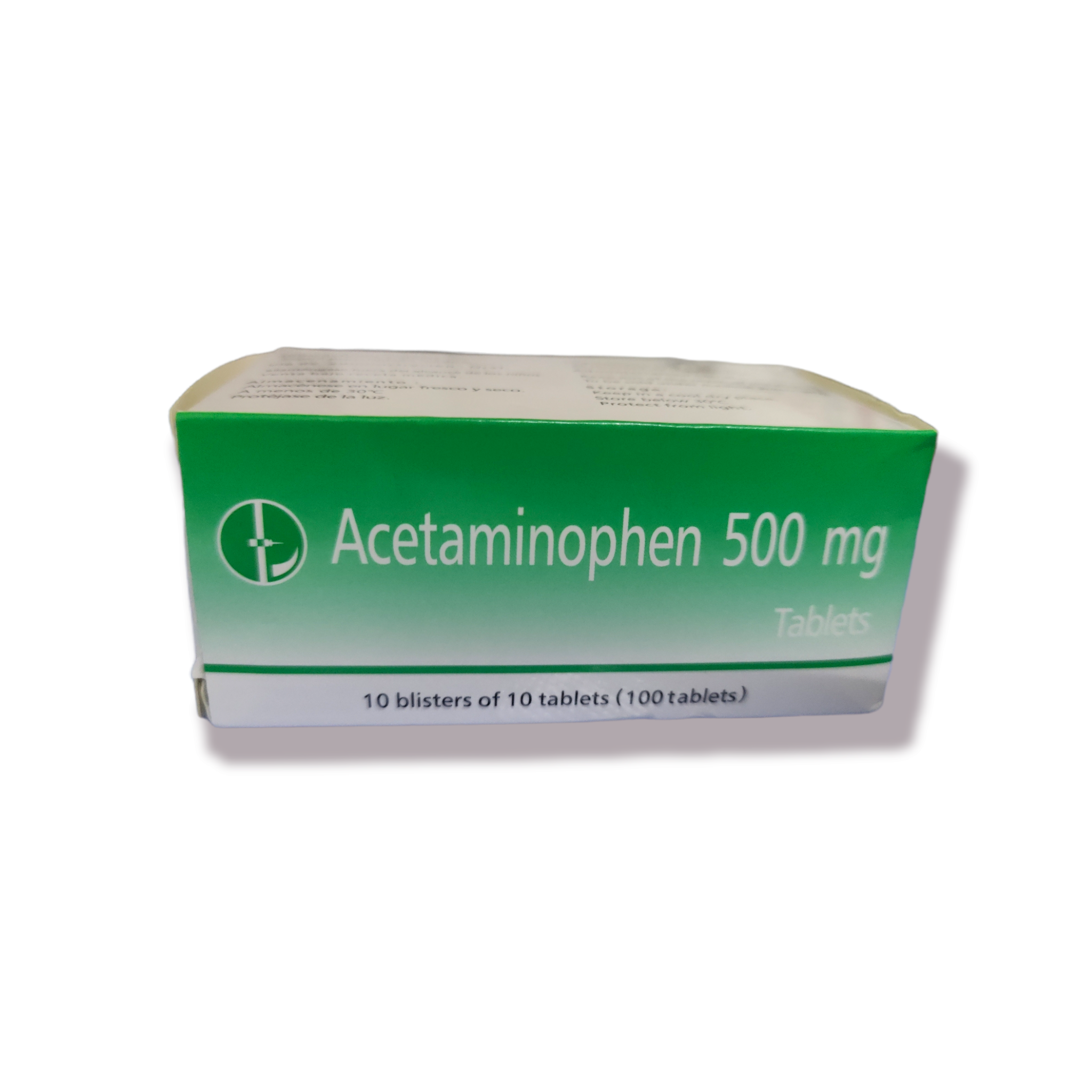 Acetaminophen 500mg caja verde